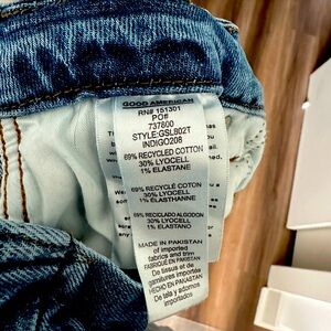 Good American loose wide leg jeans size 2/26 indigo208